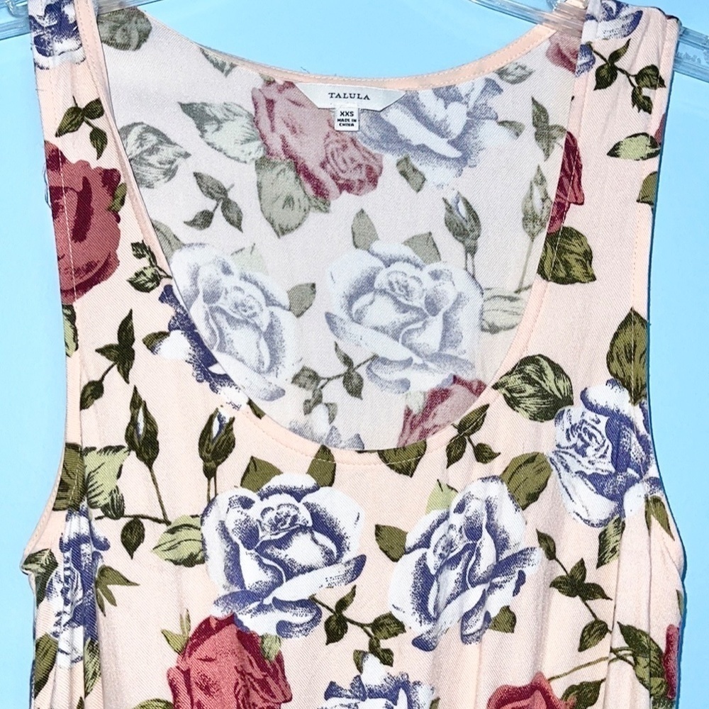 Aritzia Talula Blush Pink Floral Dress US XXS - Picture 2 of 6